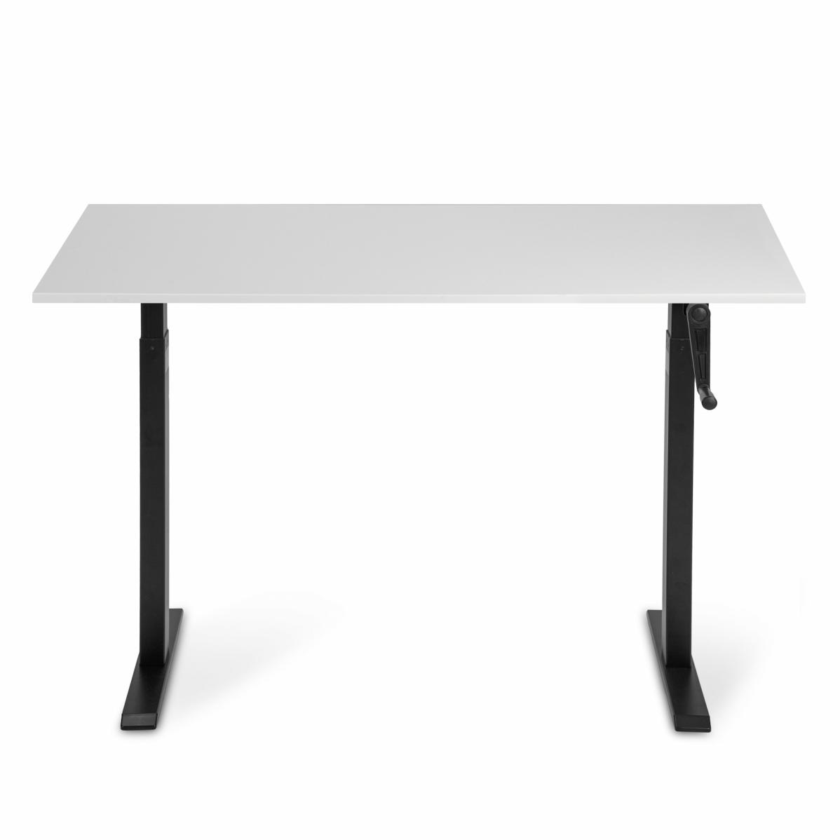 Adjustable table AdapDesk Smart Manual 18мм Crystal White, Space Black, photo 7