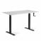 Adjustable table AdapDesk Smart Manual 18мм Crystal White, Space Black, photo 8 mini