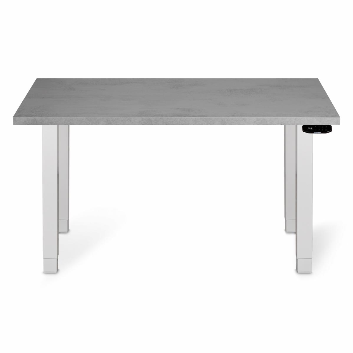 Adjustable table support AdapDesk Smart 4L 2 Motor 36mm Smoky Gray, Snow White, photo 7