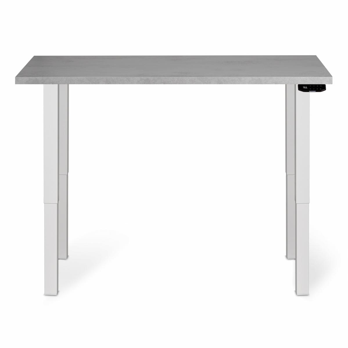 Adjustable table support AdapDesk Smart 4L 2 Motor 36mm Smoky Gray, Snow White, photo 5