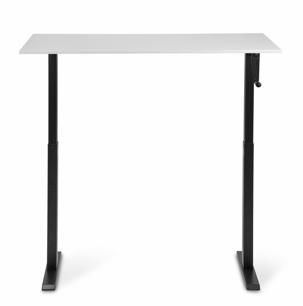 Adjustable table AdapDesk Smart Manual 18мм Crystal White, Space Black, photo 5