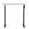 Adjustable table AdapDesk Smart Manual 18мм Crystal White, Space Black, photo 5 mini