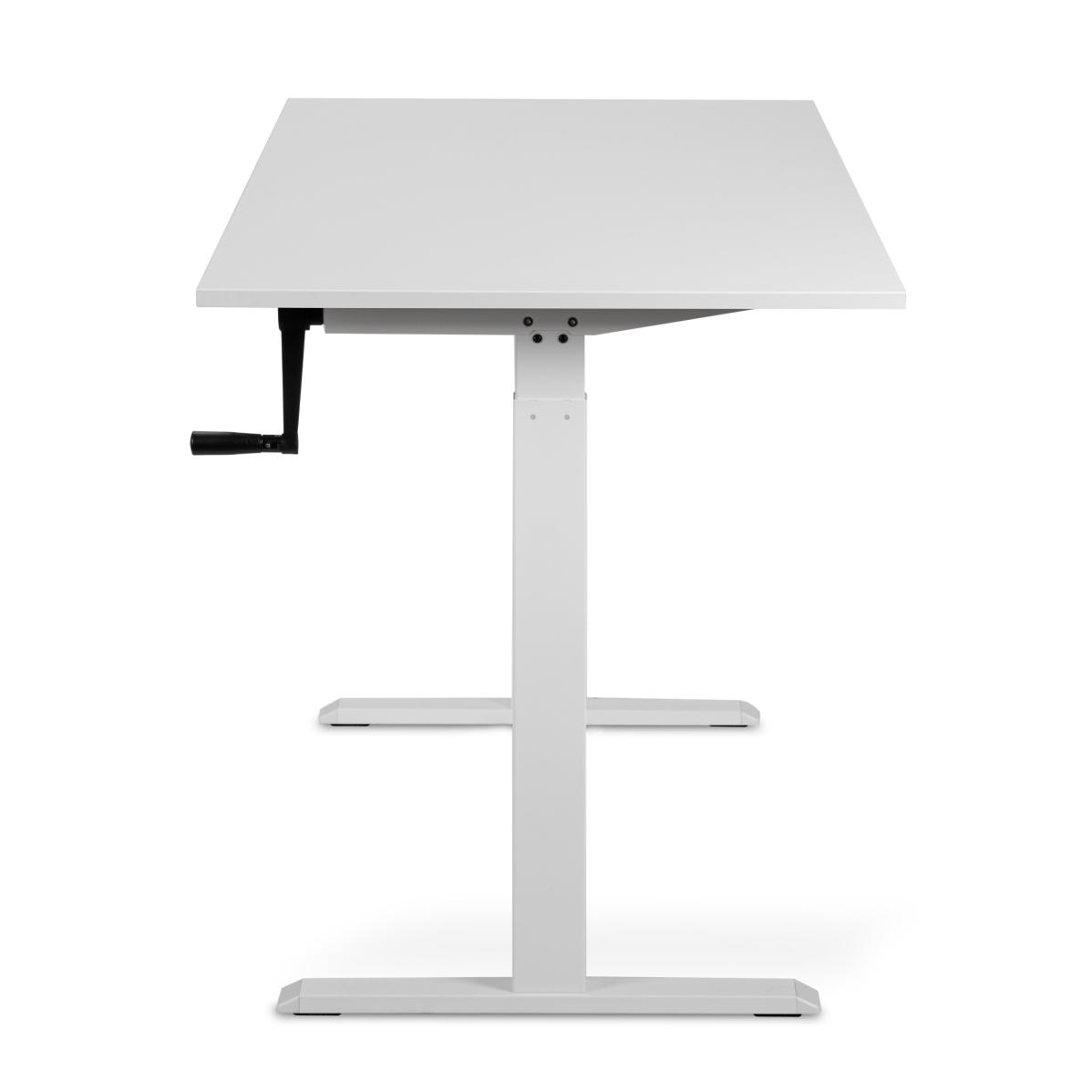 Adjustable table AdapDesk Smart Manual 18мм Crystal White, Snow White, photo 3