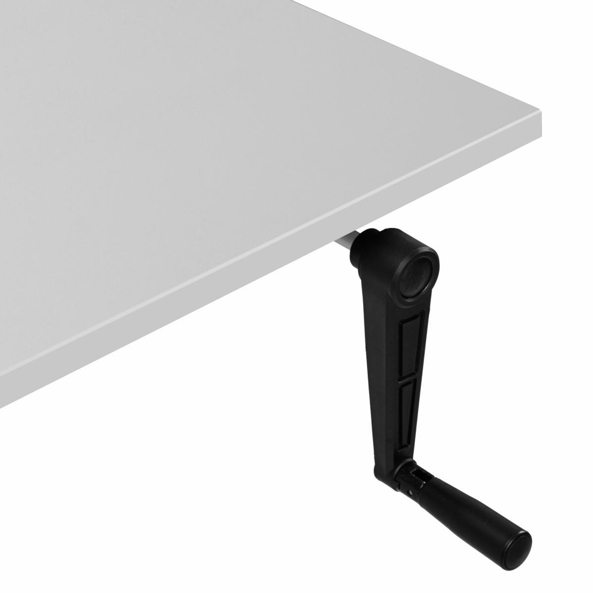 Adjustable table AdapDesk Smart Manual 18мм Crystal White, Snow White, photo 2