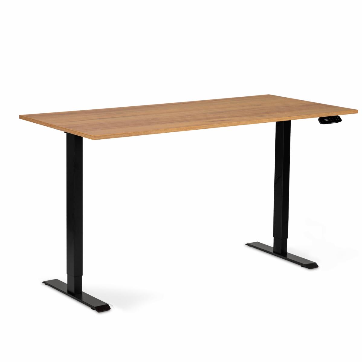 Регулируемый стол AdapDesk Smart 1 Motor 18мм Golden Wood, Space Black, фото 8