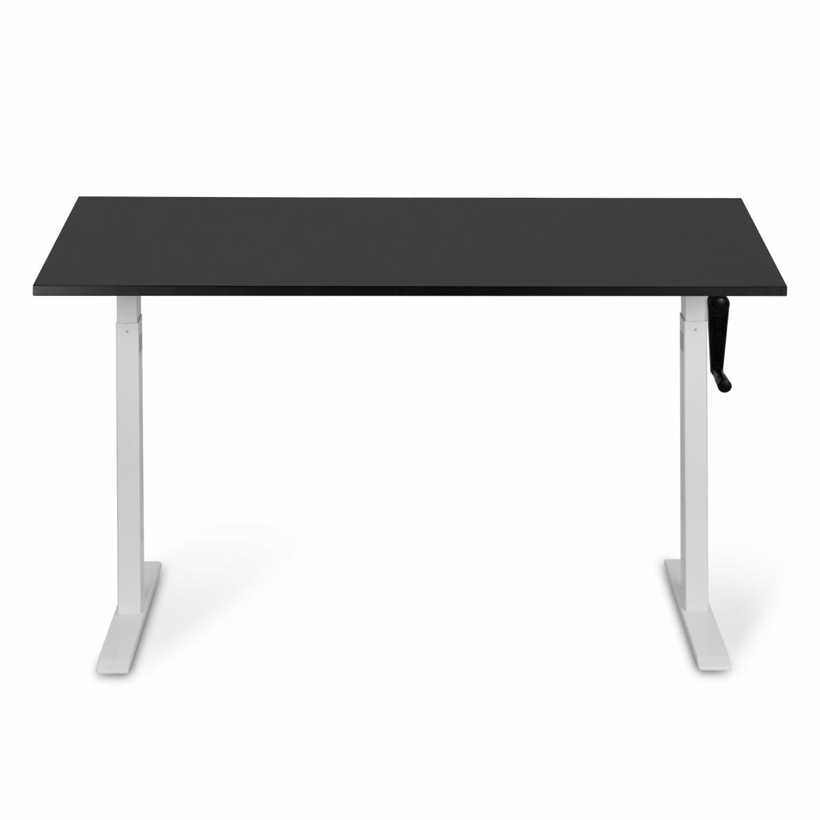 Adjustable table AdapDesk Smart Manual 18мм Deep Black, Snow White, photo 7