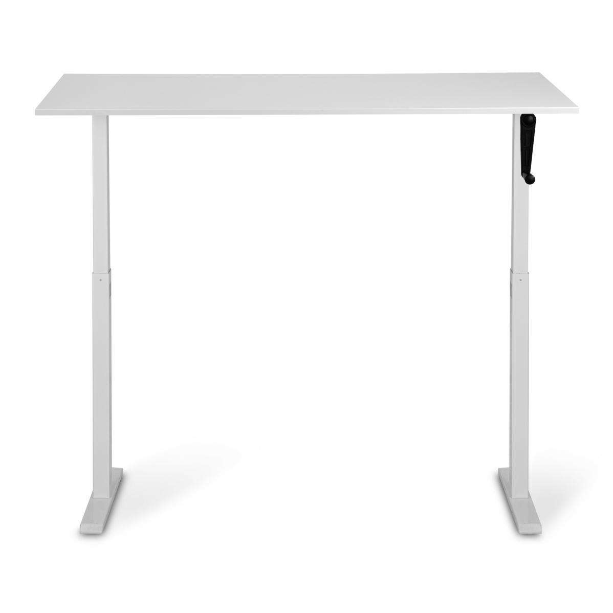 Adjustable table AdapDesk Smart Manual 18мм Crystal White, Snow White, photo 5