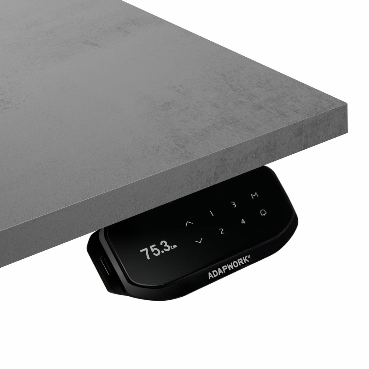 Adjustable table AdapDesk Smart 2 Motor 18mm Smoky Gray, Space Black, photo 2