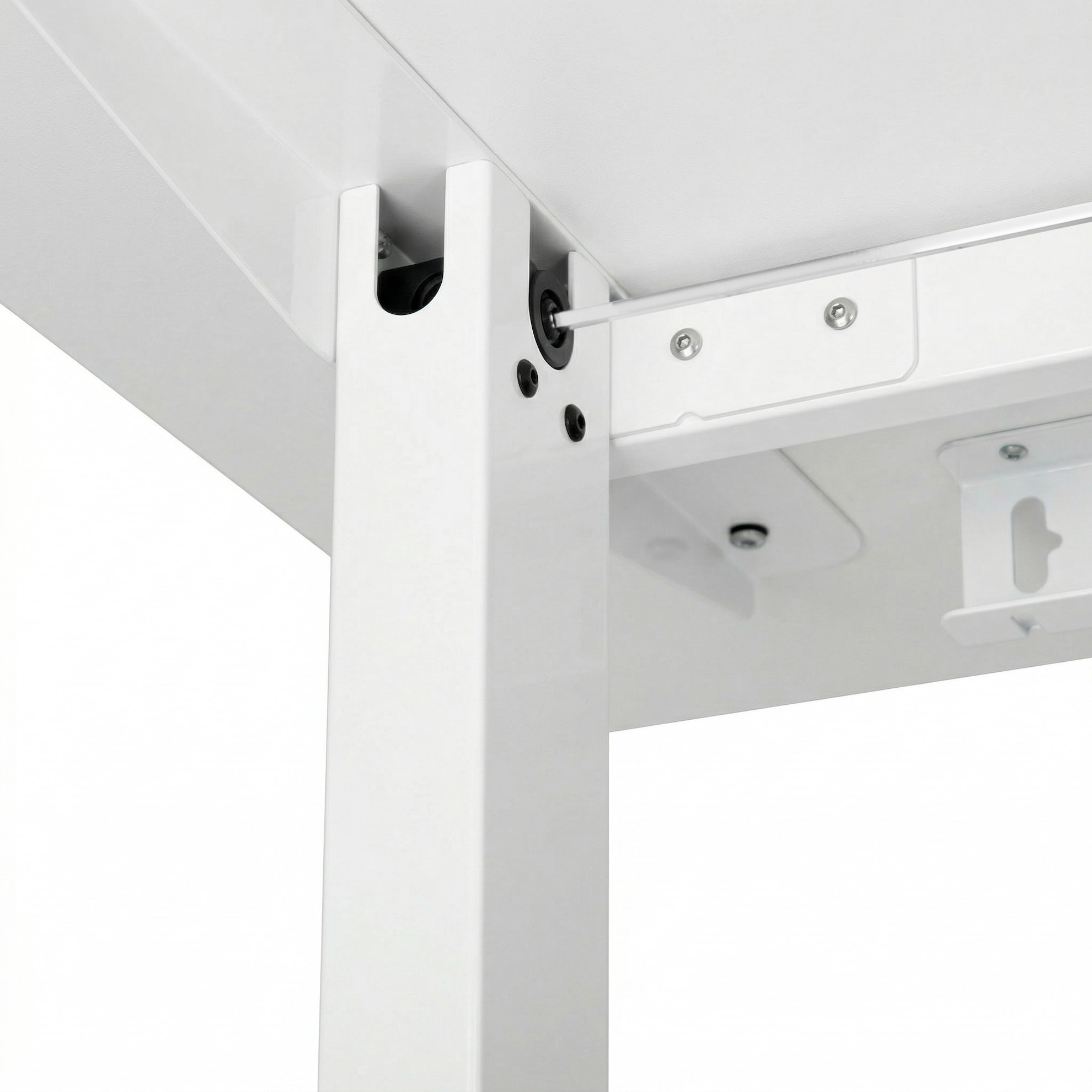 Adjustable table AdapDesk Smart Manual 18мм Crystal White, Snow White, photo 6