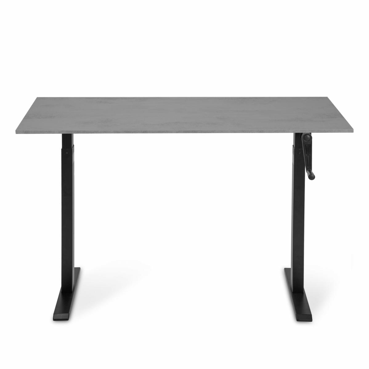 Adjustable table AdapDesk Smart Manual 18мм Smoky Gray, Space Black, photo 7