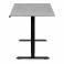 Adjustable table AdapDesk Smart 1 Motor 18mm Smoky Gray, Space Black, photo 3 mini