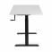 Adjustable table AdapDesk Smart Manual 18мм Crystal White, Space Black, photo 3 mini