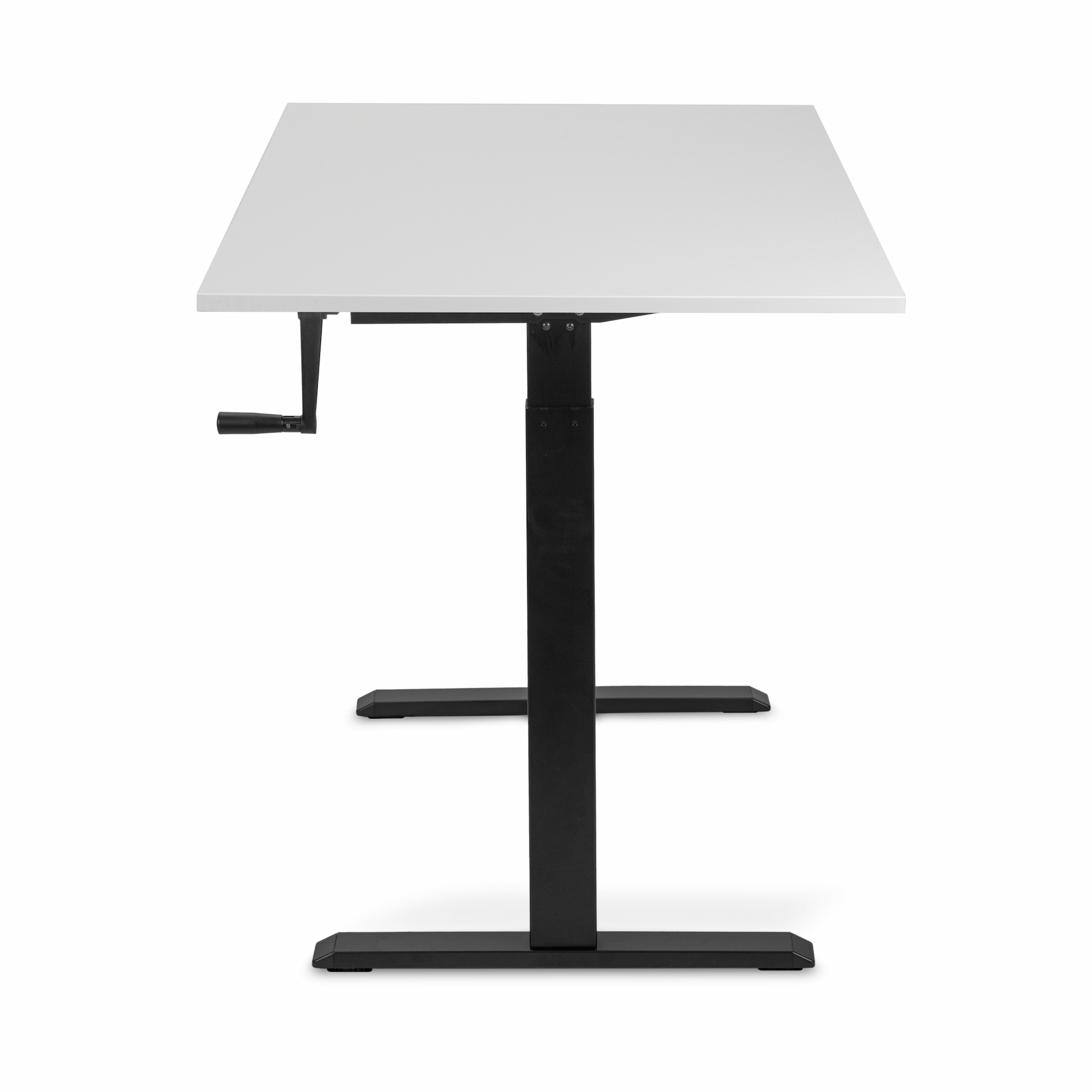Adjustable table AdapDesk Smart Manual 18мм Crystal White, Space Black, photo 3