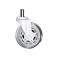 Set (5 pieces) of rubberized castors CASTORS 65 White, photo 2 mini
