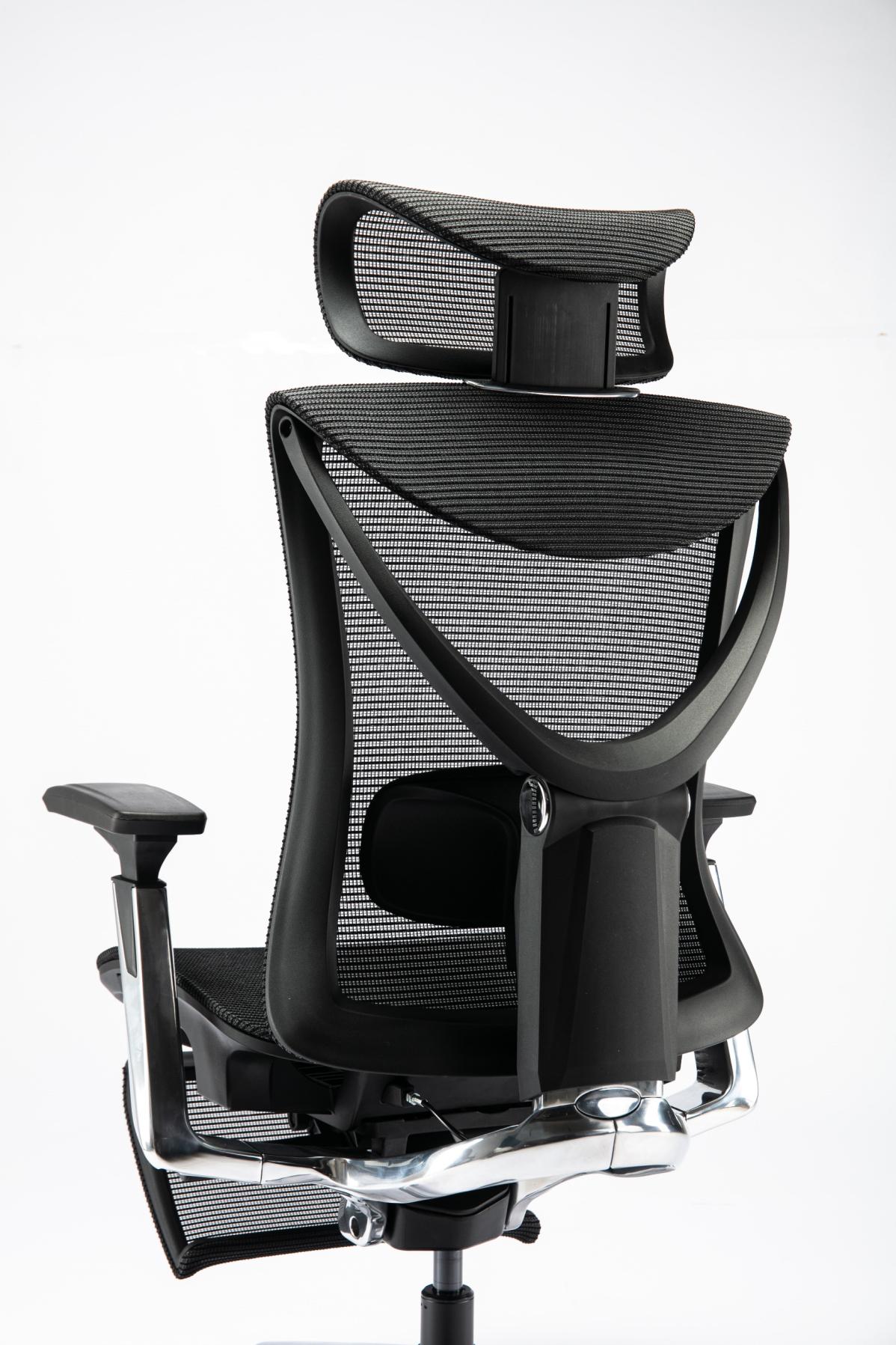 S1 Mesh Pro Max Senior ErgoChair Platinum Deep Black, photo 12