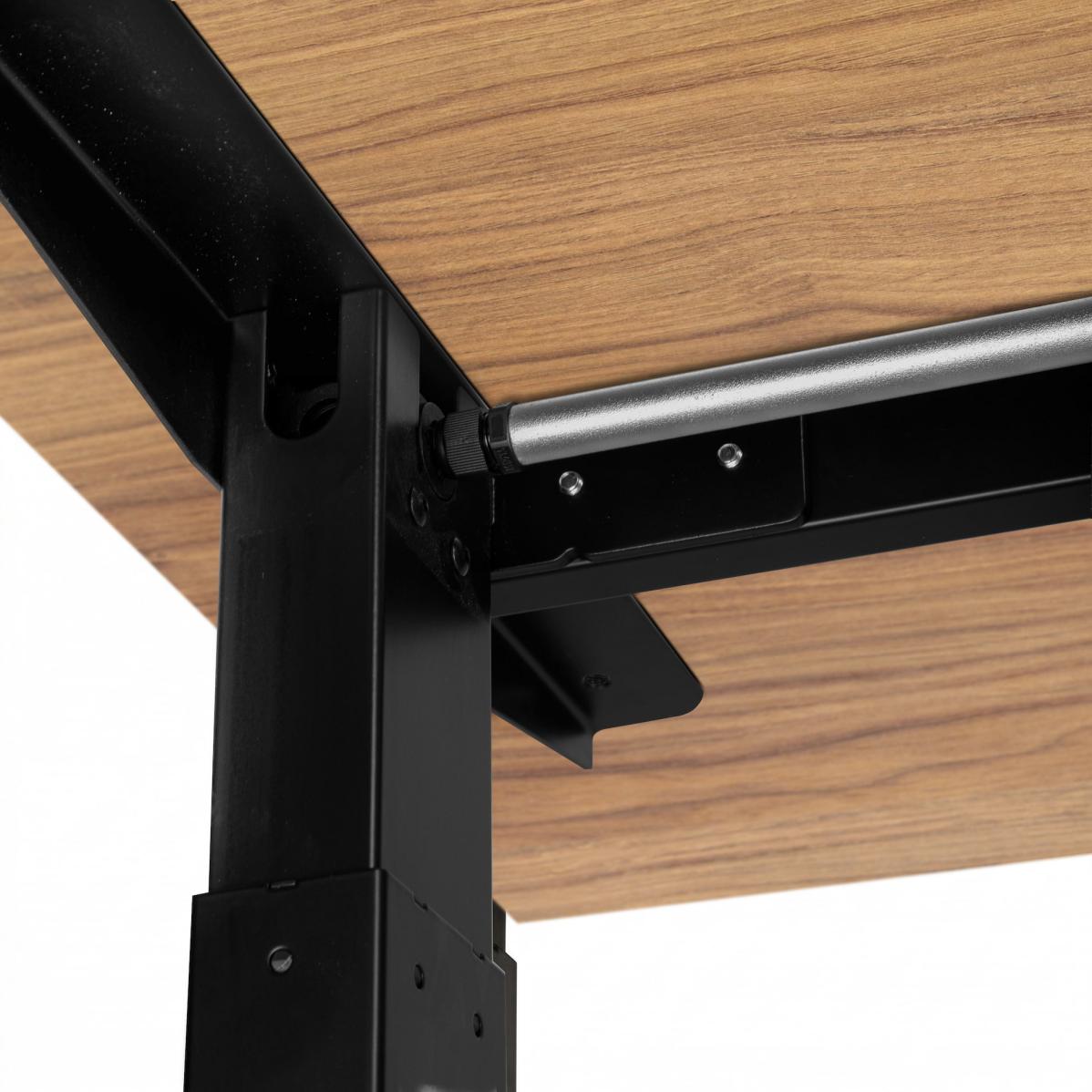 Adjustable table AdapDesk Smart Manual 18мм Golden Wood, Space Black, photo 6