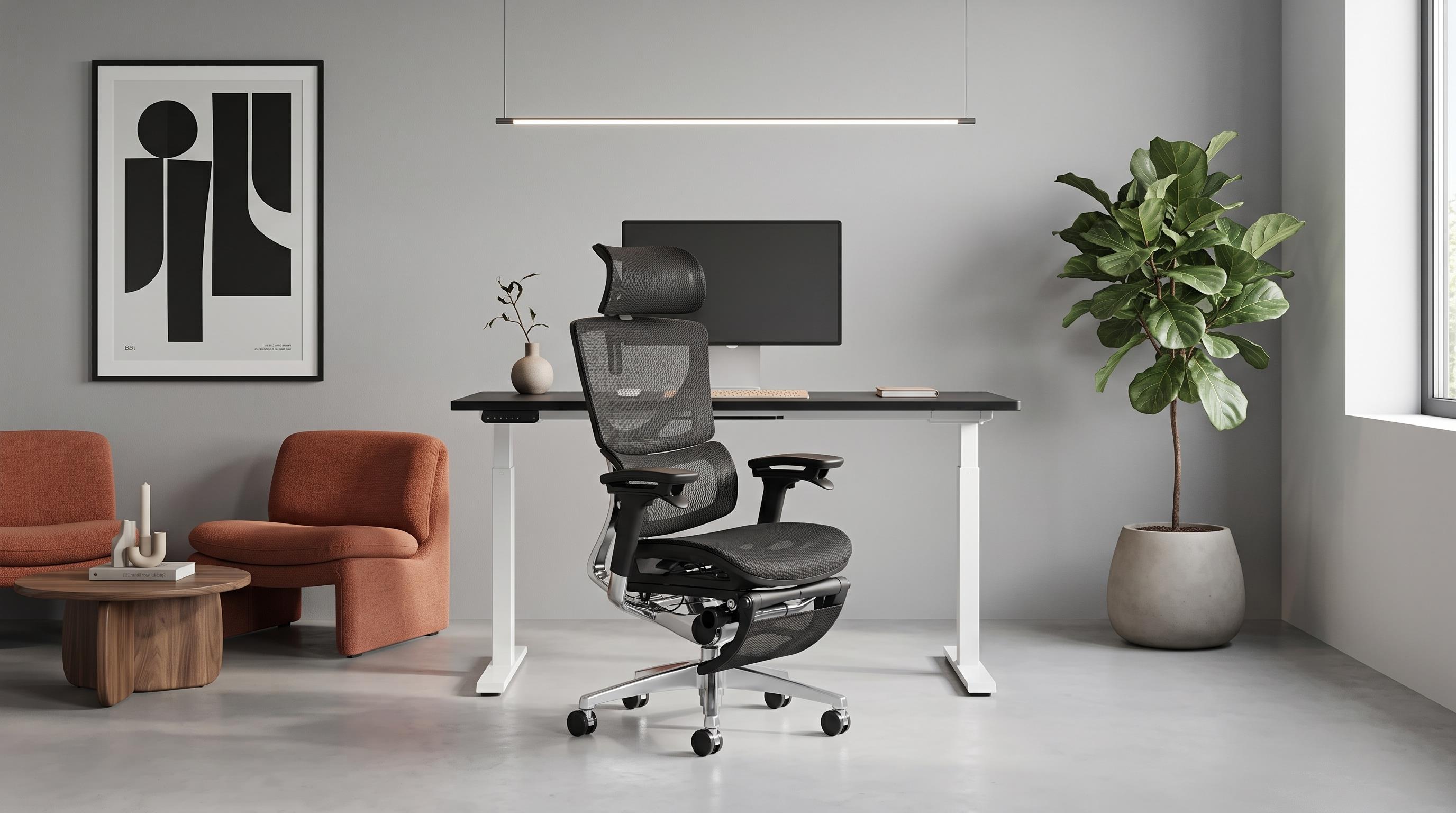 L3 Mesh Max Lead Ergochair Platinum Deep Black