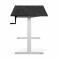Adjustable table AdapDesk Smart Manual 18мм Carbon Black, Snow White, photo 3 mini