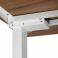 Adjustable table AdapDesk Smart 2 Motor 18mm Golden Wood, Snow White, photo 6 mini