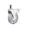 Set (5 pieces) of rubberized castors CASTORS 75 Fix White, photo 1 mini