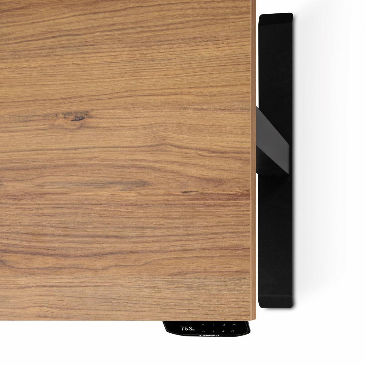 Регулируемый стол AdapDesk Smart 1 Motor 18мм Golden Wood, Space Black, фото 4