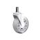 Set (5 pieces) of rubberized castors CASTORS 65 White, photo 1 mini