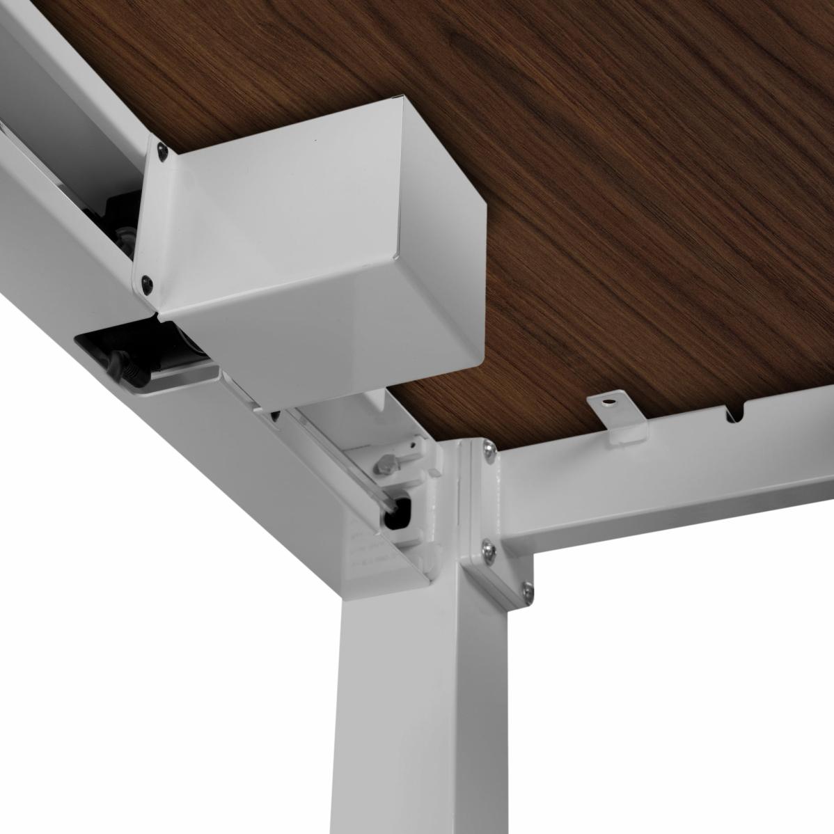 Adjustable table support AdapDesk Smart 4L 2 Motor 36mm Golden Wood, Snow White, photo 6