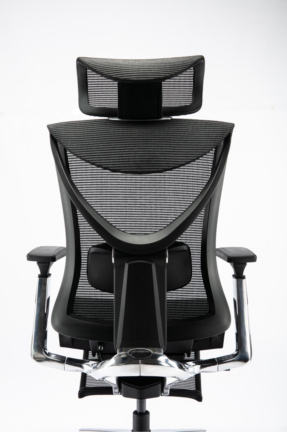 S1 Mesh Pro Max Senior ErgoChair Platinum Deep Black, photo 11