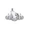 Set (5 pieces) of rubberized castors CASTORS 65 White, photo 3 mini