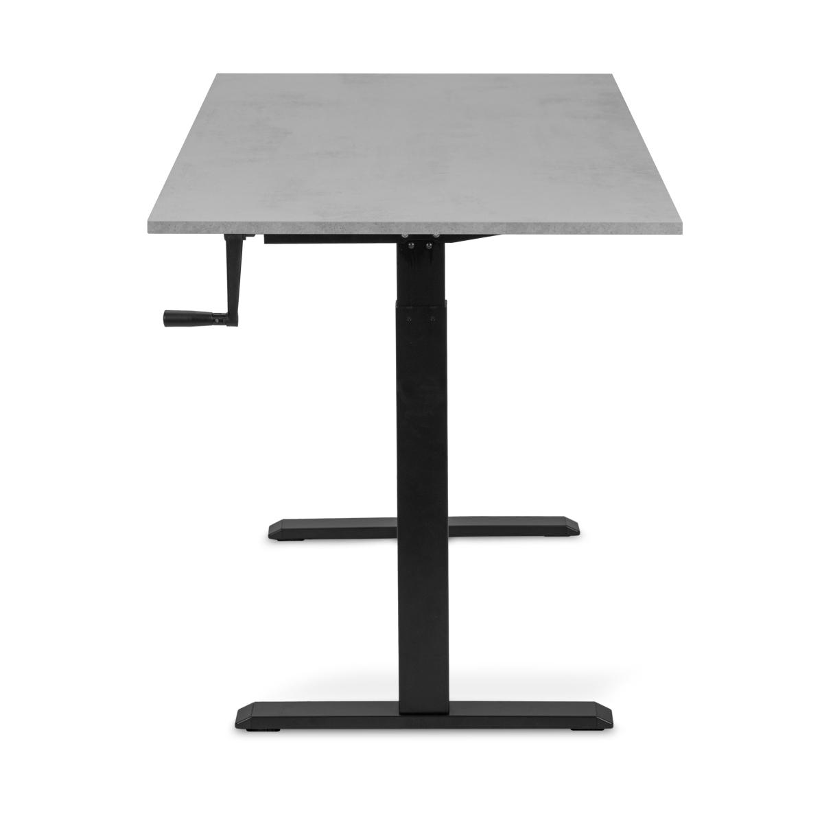 Adjustable table AdapDesk Smart Manual 18мм Smoky Gray, Space Black, photo 3