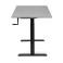 Регульований стіл AdapDesk Smart Manual 18мм Smoky Gray, Space Black, фото 3 mini