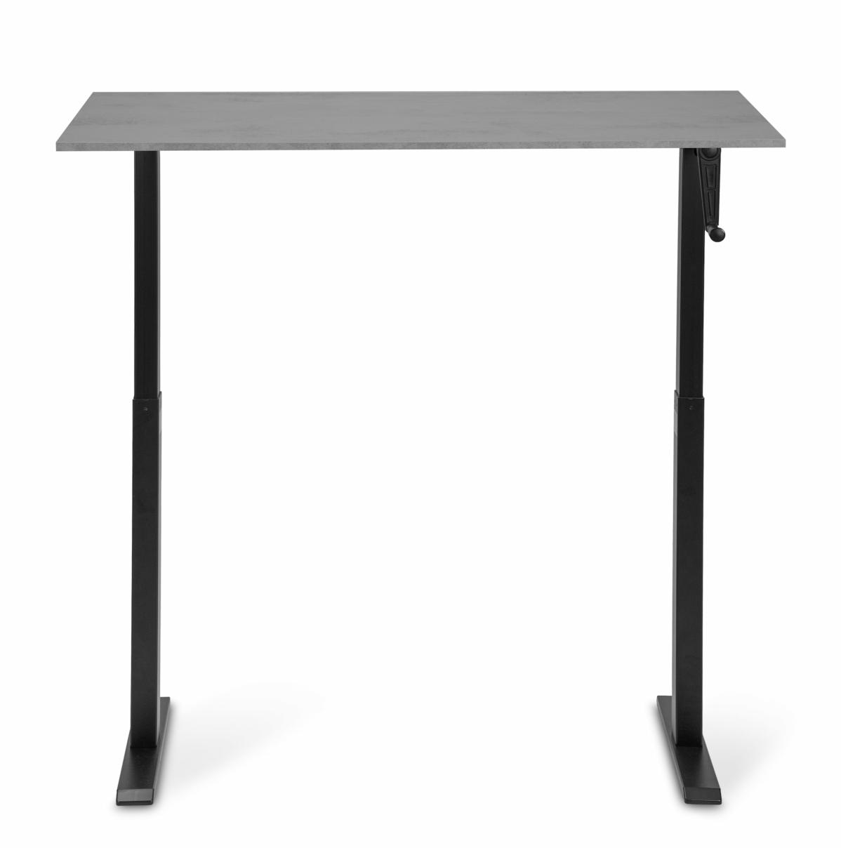 Adjustable table AdapDesk Smart Manual 18мм Smoky Gray, Space Black, photo 5