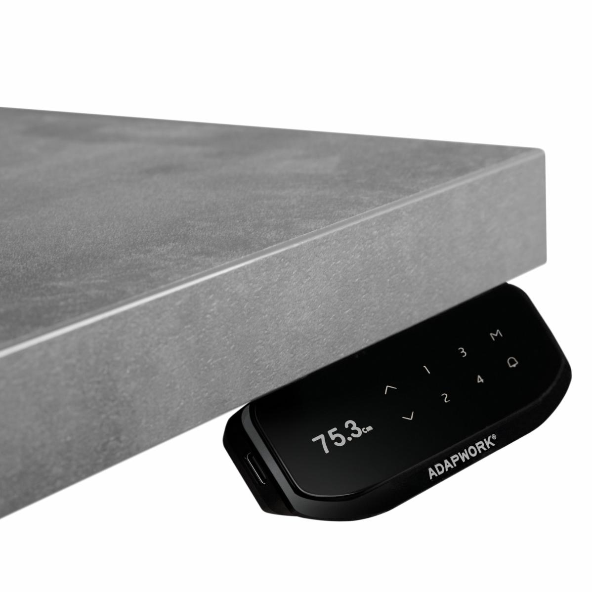 Adjustable table support AdapDesk Smart 4L 2 Motor 36mm Smoky Gray, Space Black, photo 2