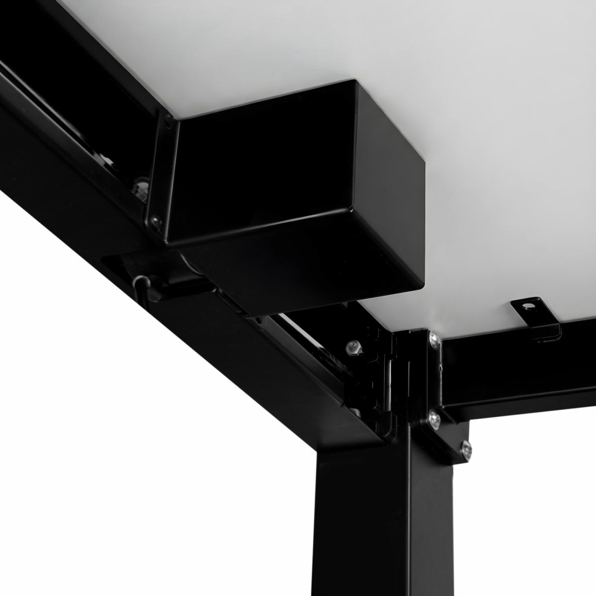 Adjustable table support AdapDesk Smart 4L 2 Motor 36mm Crystal White, Space Black, photo 6