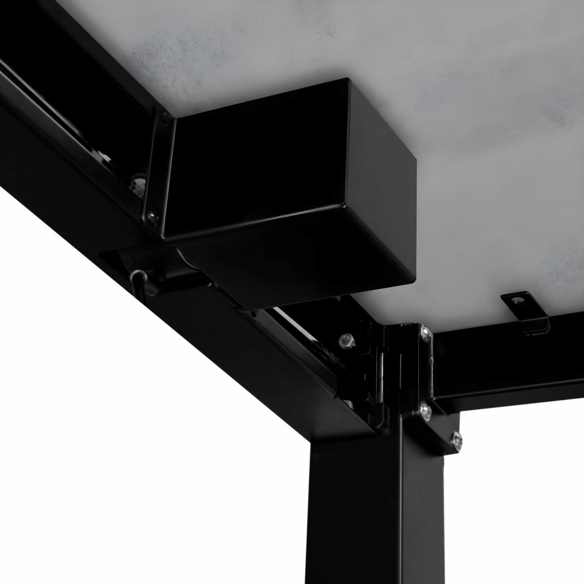 Adjustable table support AdapDesk Smart 4L 2 Motor 36mm Smoky Gray, Space Black, photo 6