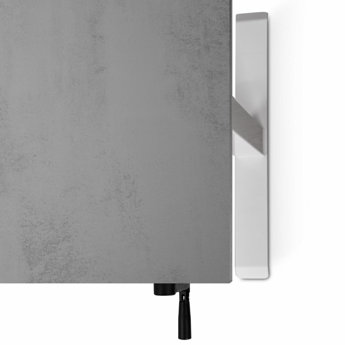 Adjustable table AdapDesk Smart Manual 18мм Smoky Gray, Snow White, photo 4