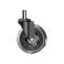 Set (5 pieces) of rubberized castors CASTORS 65 Transparent, photo 2 mini