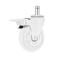 Set (5 pieces) of rubberized castors CASTORS 75 Fix White, photo 2 mini