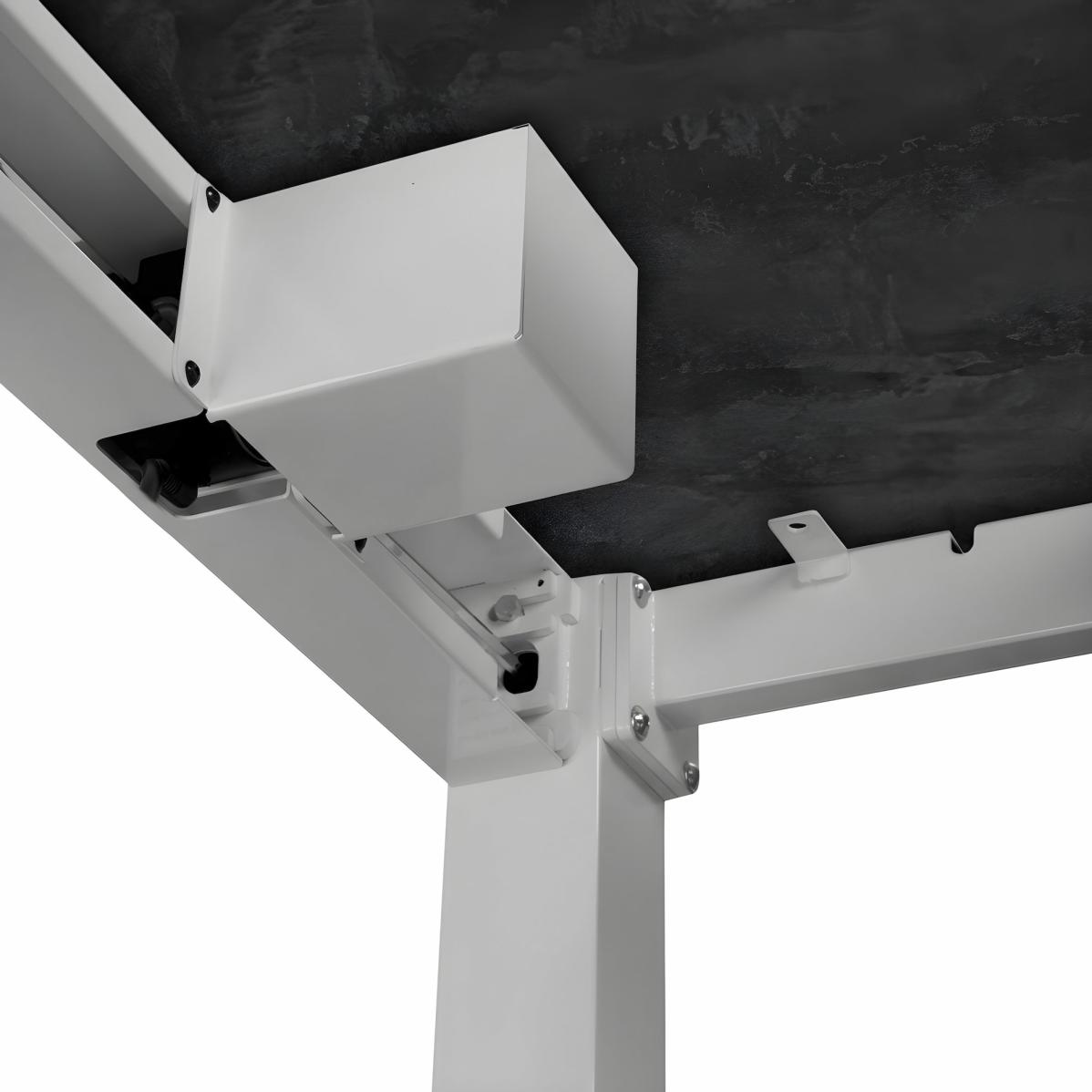 Adjustable table support AdapDesk Smart 4L 2 Motor 36mm Carbon Black, Snow White, photo 6