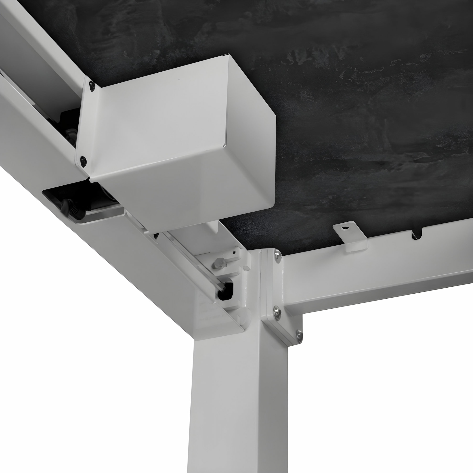 Adjustable table support AdapDesk Smart 4L 2 Motor 36mm Carbon Black, Snow White, photo 6
