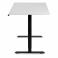 Adjustable table AdapDesk Smart 1 Motor 18mm Crystal White, Space Black, photo 3 mini