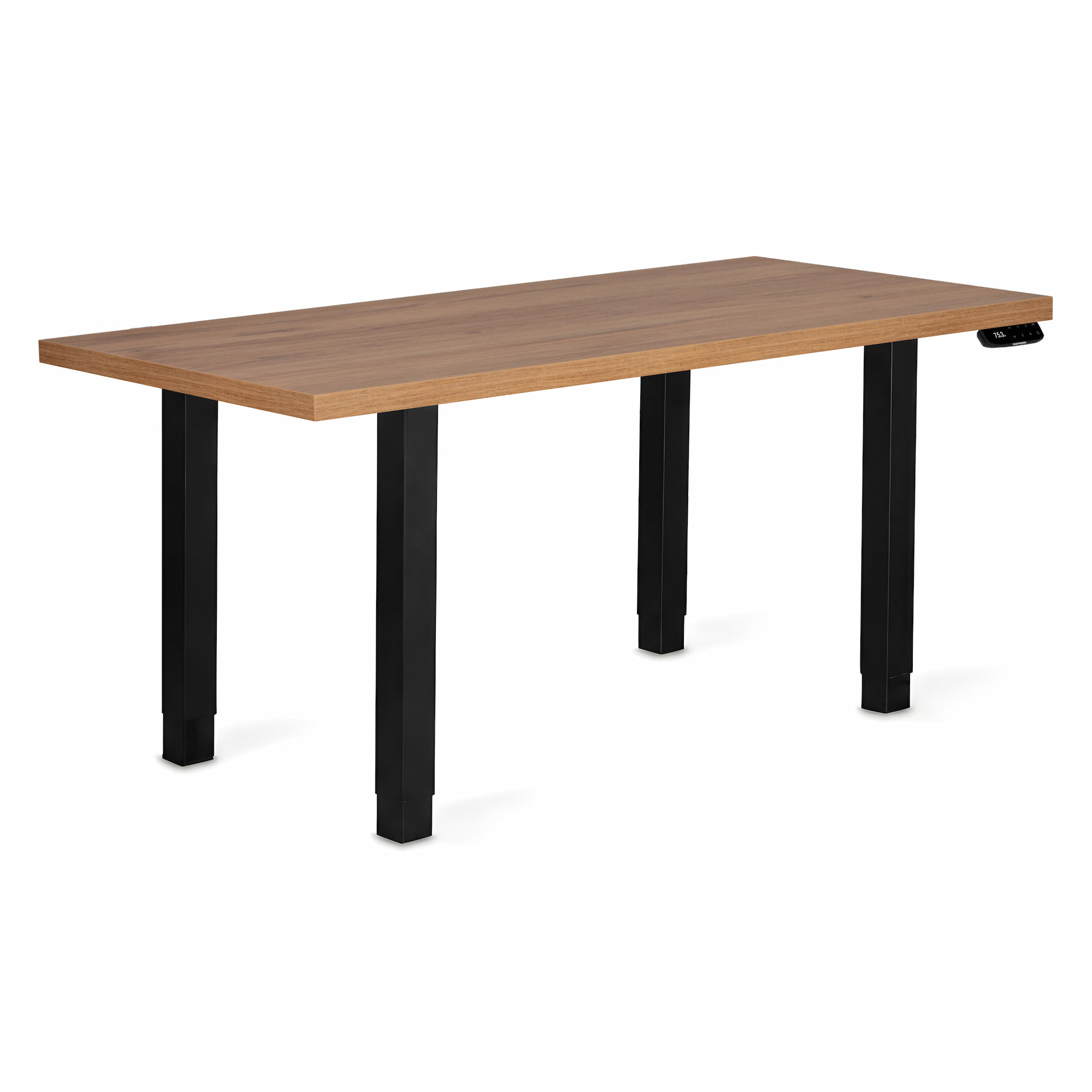 Adjustable table support AdapDesk Smart 4L 2 Motor 36mm Golden Wood, Space Black, photo 8