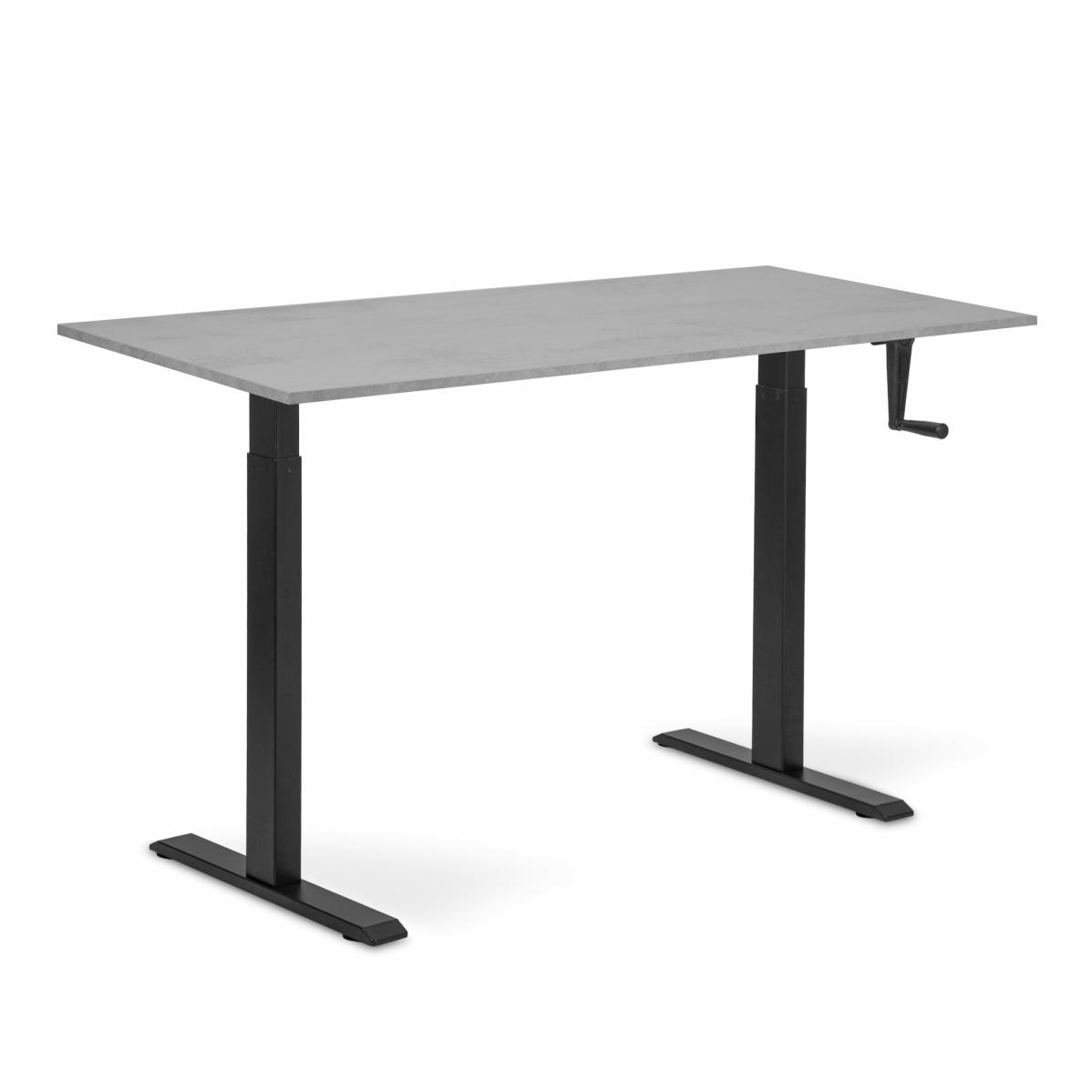 Adjustable table AdapDesk Smart Manual 18мм Smoky Gray, Space Black, photo 8