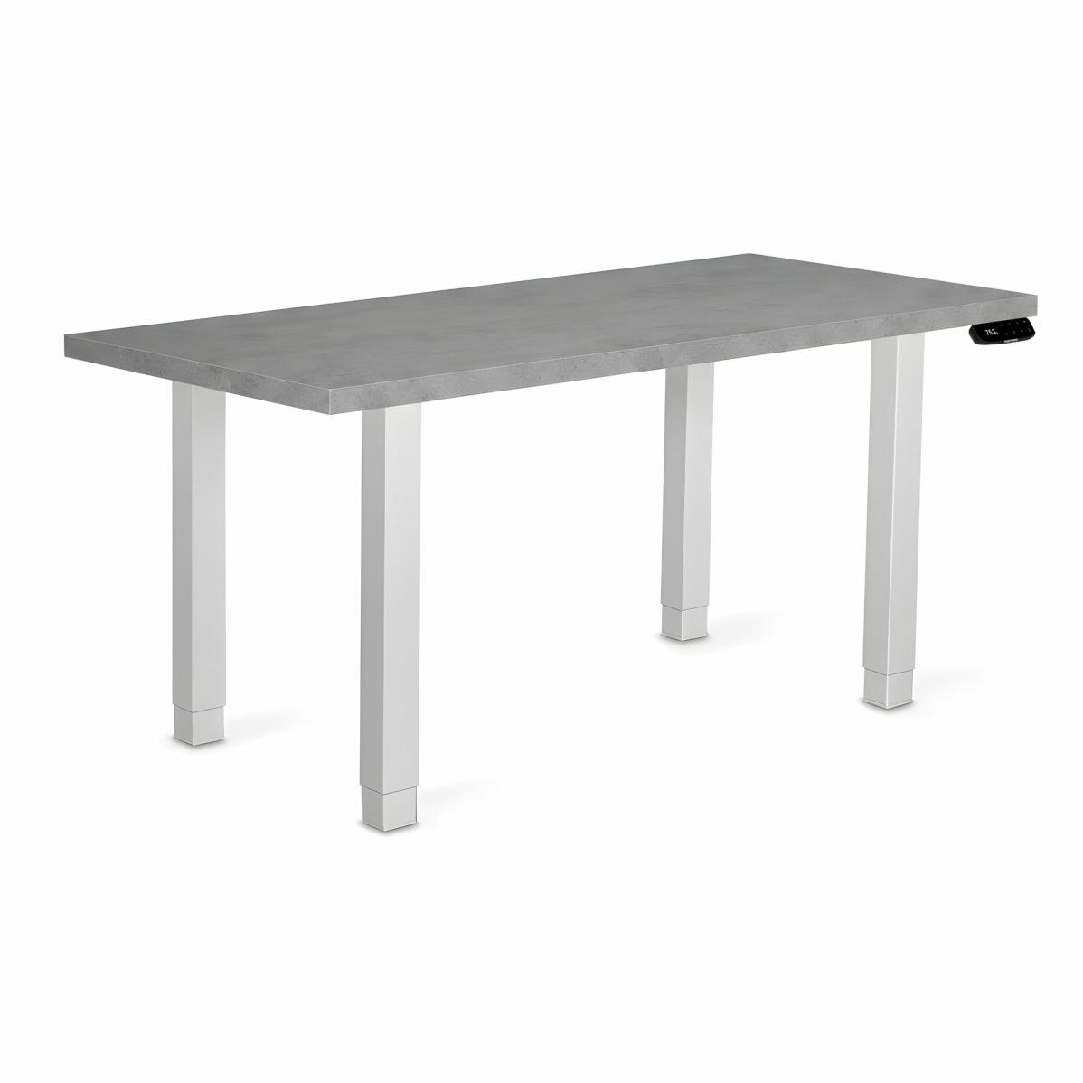 Adjustable table support AdapDesk Smart 4L 2 Motor 36mm Smoky Gray, Snow White, photo 8