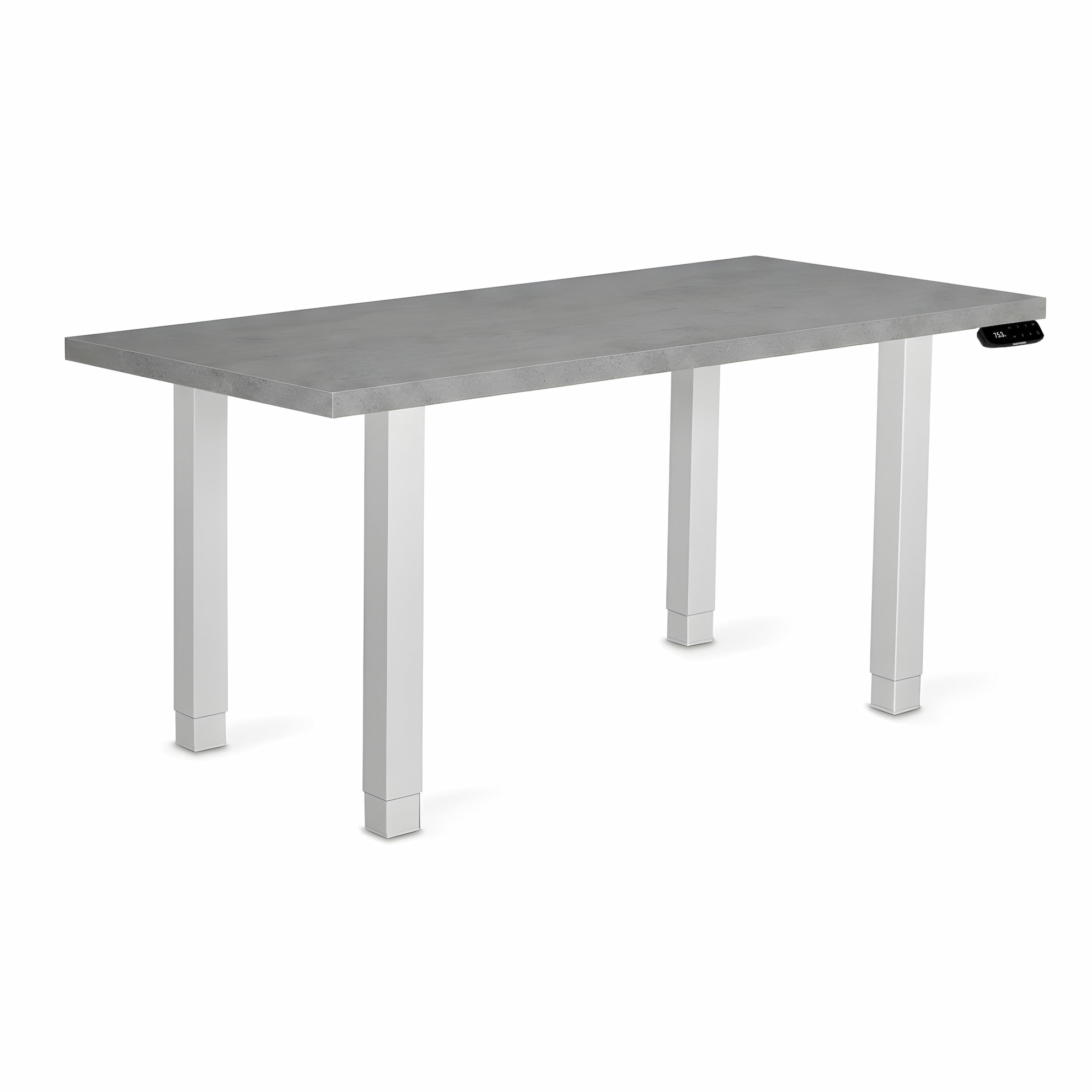 Adjustable table support AdapDesk Smart 4L 2 Motor 36mm Smoky Gray, Snow White, photo 8