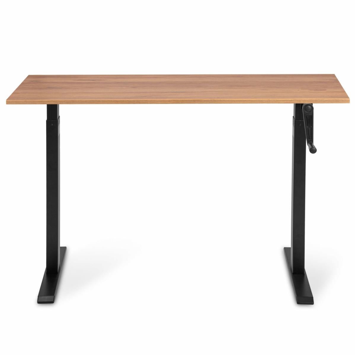 Adjustable table AdapDesk Smart Manual 18мм Golden Wood, Space Black, photo 1