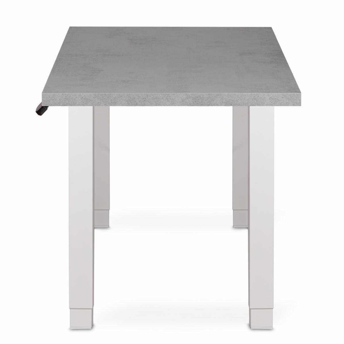 Adjustable table support AdapDesk Smart 4L 2 Motor 36mm Smoky Gray, Snow White, photo 3