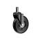 Комплект (5шт) прорезиненных роликов CASTORS 75 Черный, фото 1 mini