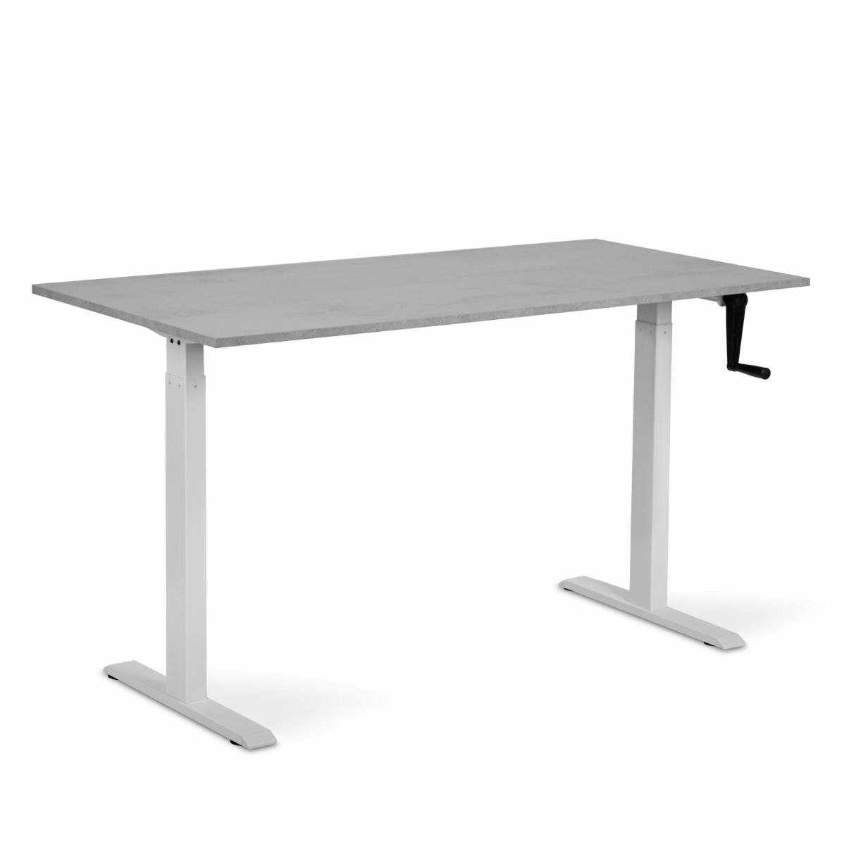Adjustable table AdapDesk Smart Manual 18мм Smoky Gray, Snow White, photo 8