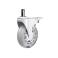 Set (5 pieces) of rubberized castors CASTORS 75 Fix White, photo 1 mini